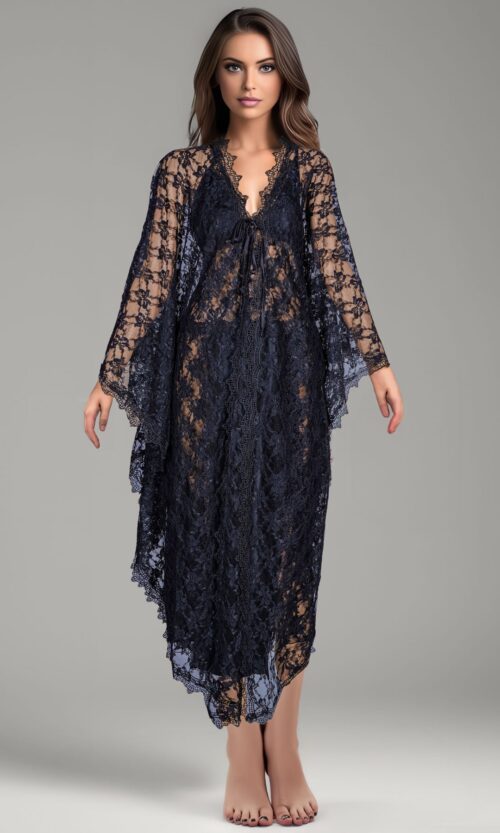 Lace Nighty - Black