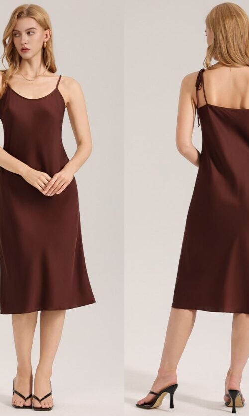 Maxi Satin Slip Sleep Dress