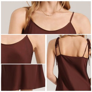 Maxi Satin Slip Sleep Dress - Image 6